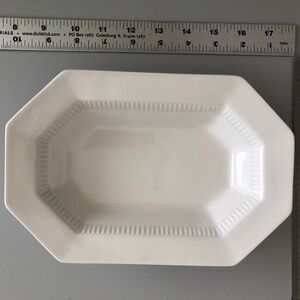 Independence Ironstone Castleton Japan White oblong serving dish